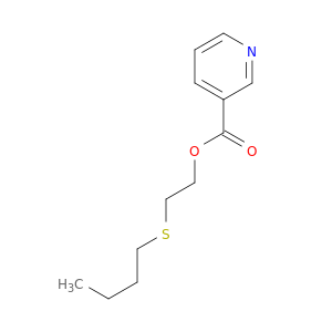 3-Pyridinecarboxylicacid, 2-(butylthio)ethyl ester