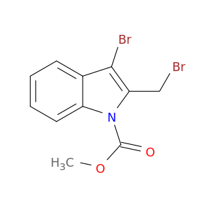 1H-Indole-1-carboxylic acid, 3-bromo-2-(bromomethyl)-, methyl ester