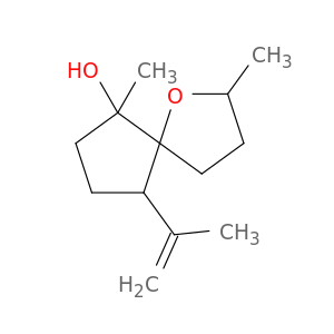 1-Oxaspiro[4.4]nonan-6-ol, 2,6-dimethyl-9-(1-methylethenyl)-