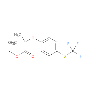 Propanoic acid,2-methyl-2-[4-[(trifluoromethyl)thio]phenoxy]-, ethyl ester