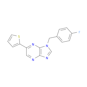 1H-Imidazo[4,5-b]pyrazine, 1-[(4-fluorophenyl)methyl]-6-(2-thienyl)-