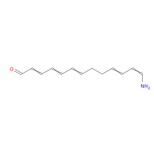 2,4,6,10,12-Tridecapentaenal, 13-amino-