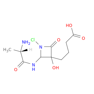 4-[2-(l-alanylamino)-1-chloro-3-hydroxy-4-oxoazetidin-3-yl]butanoic acid