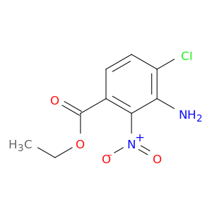 3-氨基-4-氯-2-硝基苯甲酸乙酯