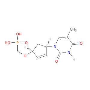 Thymidine,2',3'-didehydro-3'-deoxy-, 5'-(hydrogen methylphosphonate) (9CI)
