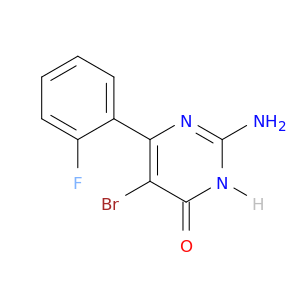 4(3H)-Pyrimidinone,2-amino-5-bromo-6-(2-fluorophenyl)-