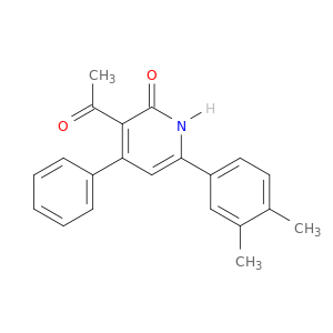 2(1H)-Pyridinone, 3-acetyl-6-(3,4-dimethylphenyl)-4-phenyl-