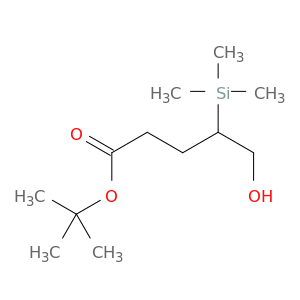 Pentanoic acid, 5-hydroxy-4-(trimethylsilyl)-, 1,1-dimethylethyl ester