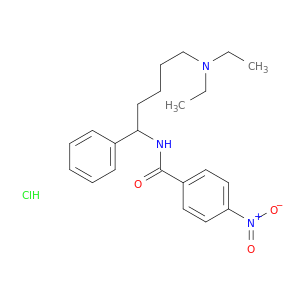 N-(5-(Diethylamino)-1-phenylpentyl)-4-nitrobenzamide hydrochloride