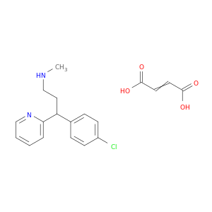 吡啶,2-[p-氯-α-[2-(甲基氨基)乙基]苄基]-,马来酸(1：1)