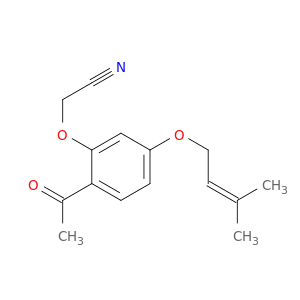 Acetonitrile, [2-acetyl-5-[(3-methyl-2-butenyl)oxy]phenoxy]-