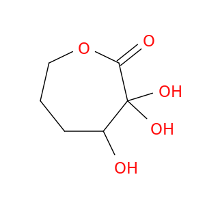 2-Oxepanone, trihydroxy-