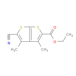 5-氰基-3,4-二甲基噻吩并[2,3-B]噻吩-2-羧酸乙酯