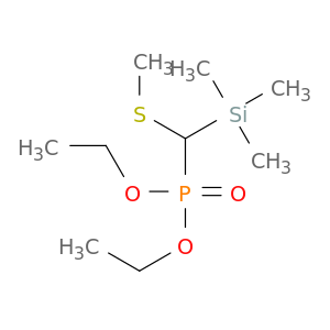 Phosphonic acid, [(methylthio)(trimethylsilyl)methyl]-, diethyl ester