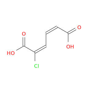 2,4-Hexadienedioic acid, 2-chloro-, (E,Z)-