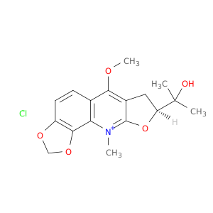 (8s)-8-(2-hydroxypropan-2-yl)-6-methoxy-10-methyl-7,8-dihydro[1,3]dioxolo[4,5-h]furo[2,3-b]quinolin-10-ium chloride