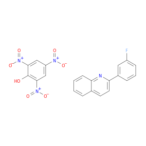 Quinoline, 2-(3-fluorophenyl)-, compd. with 2,4,6-trinitrophenol (1:1)