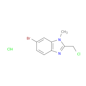 6-Bromo-2-(chloromethyl)-1-methyl-1H-1,3-benzodiazole hydrochloride