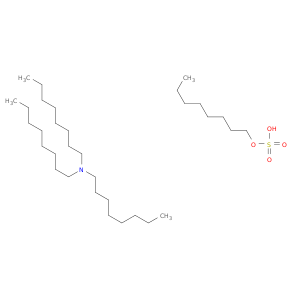 Sulfuric acid, monooctyl ester, compd. with N,N-dioctyl-1-octanamine(1:1)