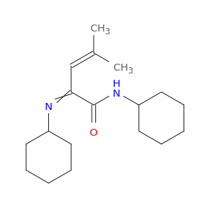 3-Pentenamide, N-cyclohexyl-2-(cyclohexylimino)-4-methyl-