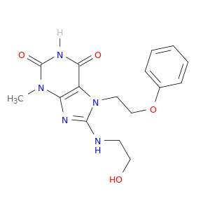1H-Purine-2,6-dione,3,7-dihydro-8-[(2-hydroxyethyl)amino]-3-methyl-7-(2-phenoxyethyl)-