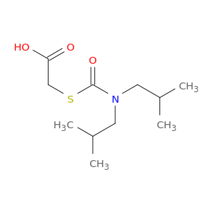 Acetic acid, [[[bis(2-methylpropyl)amino]carbonyl]thio]-