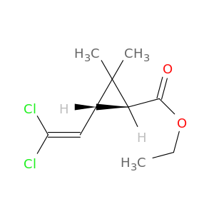 Rel-乙基(1R,3S)-3-(2,2-二氯乙烯)-2,2-二甲基环丙烷羧酸盐