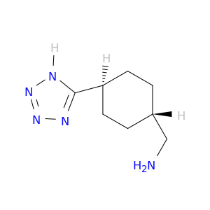 Cyclohexanemethanamine, 4-(1H-tetrazol-5-yl)-, trans-