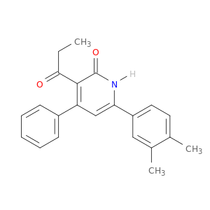 2(1H)-Pyridinone, 6-(3,4-dimethylphenyl)-3-(1-oxopropyl)-4-phenyl-