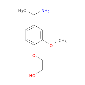 2-[4-(1-Aminoethyl)-2-methoxyphenoxy]ethan-1-ol