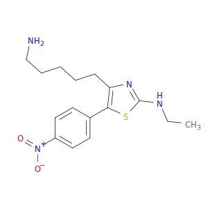 4-Thiazolepentanamine, 2-(ethylamino)-5-(4-nitrophenyl)-