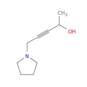 3-Pentyn-2-ol, 5-(1-pyrrolidinyl)-