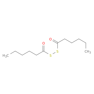 Disulfide, bis(1-oxohexyl)