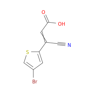 2-Propenoic acid, 3-(4-bromo-2-thienyl)-3-cyano-