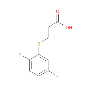3-[(2,5-difluorophenyl)sulfanyl]propanoic Acid