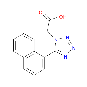 1H-Tetrazole-1-acetic acid, 5-(1-naphthalenyl)-