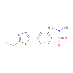 Benzenesulfonamide, 4-[2-(chloromethyl)-5-oxazolyl]-N,N-dimethyl-