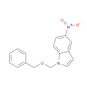 1H-Indole, 5-nitro-1-[(phenylmethoxy)methyl]-