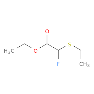 Acetic acid, (ethylthio)fluoro-, ethyl ester
