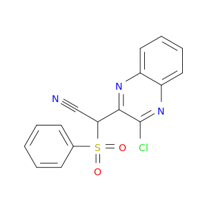 2-Quinoxalineacetonitrile,3-chloro-a-(phenylsulfonyl)-
