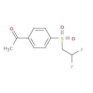 1-[4-(2,2-difluoroethanesulfonyl)phenyl]ethan-1-one