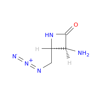 2-Azetidinone, 3-amino-4-(azidomethyl)-, cis-