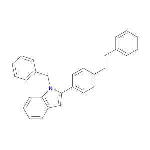 1H-Indole, 2-[4-(2-phenylethyl)phenyl]-1-(phenylmethyl)-