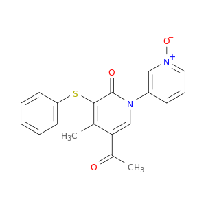 [1(2H),3'-Bipyridin]-2-one, 5-acetyl-4-methyl-3-(phenylthio)-, 1'-oxide