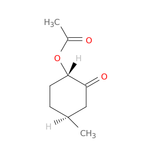 Cyclohexanone, 2-(acetyloxy)-5-methyl-, trans-