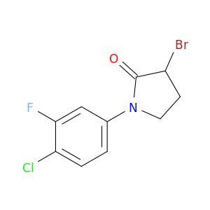 3-bromo-1-(4-chloro-3-fluorophenyl)pyrrolidin-2-one