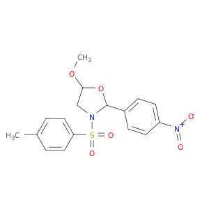 Oxazolidine, 5-methoxy-3-[(4-methylphenyl)sulfonyl]-2-(4-nitrophenyl)-