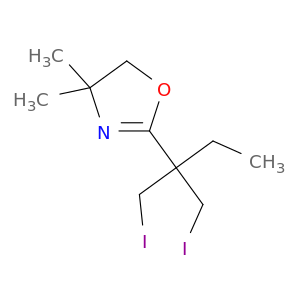 Oxazole, 2-[1,1-bis(iodomethyl)propyl]-4,5-dihydro-4,4-dimethyl-