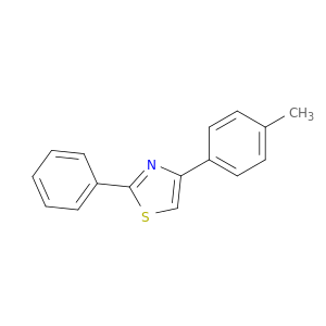 Thiazole,4-(4-methylphenyl)-2-phenyl-