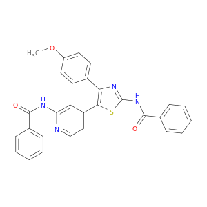 N-[4-[2-BENZOYLAMINO-4-(4-METHOXYPHENYL)-1,3-THIAZOL-5-YL]-2-PYRIDYL]BENZAMIDE